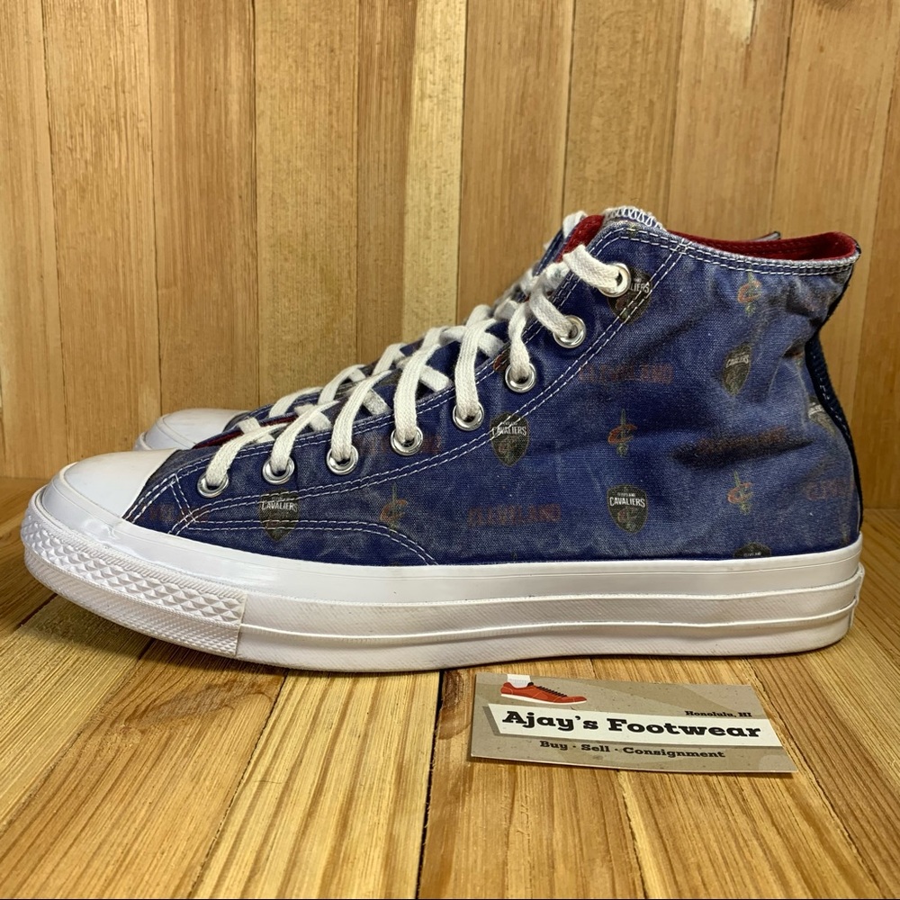 Converse Cleveland Cavaliers Chuck Taylor 70 Hi Mens Size: 10 161165C Shoes - Picture 4 of 11